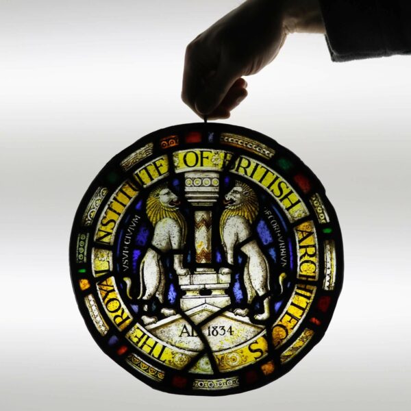 Stained Glass Roundel of The Royal Institute of British Architects