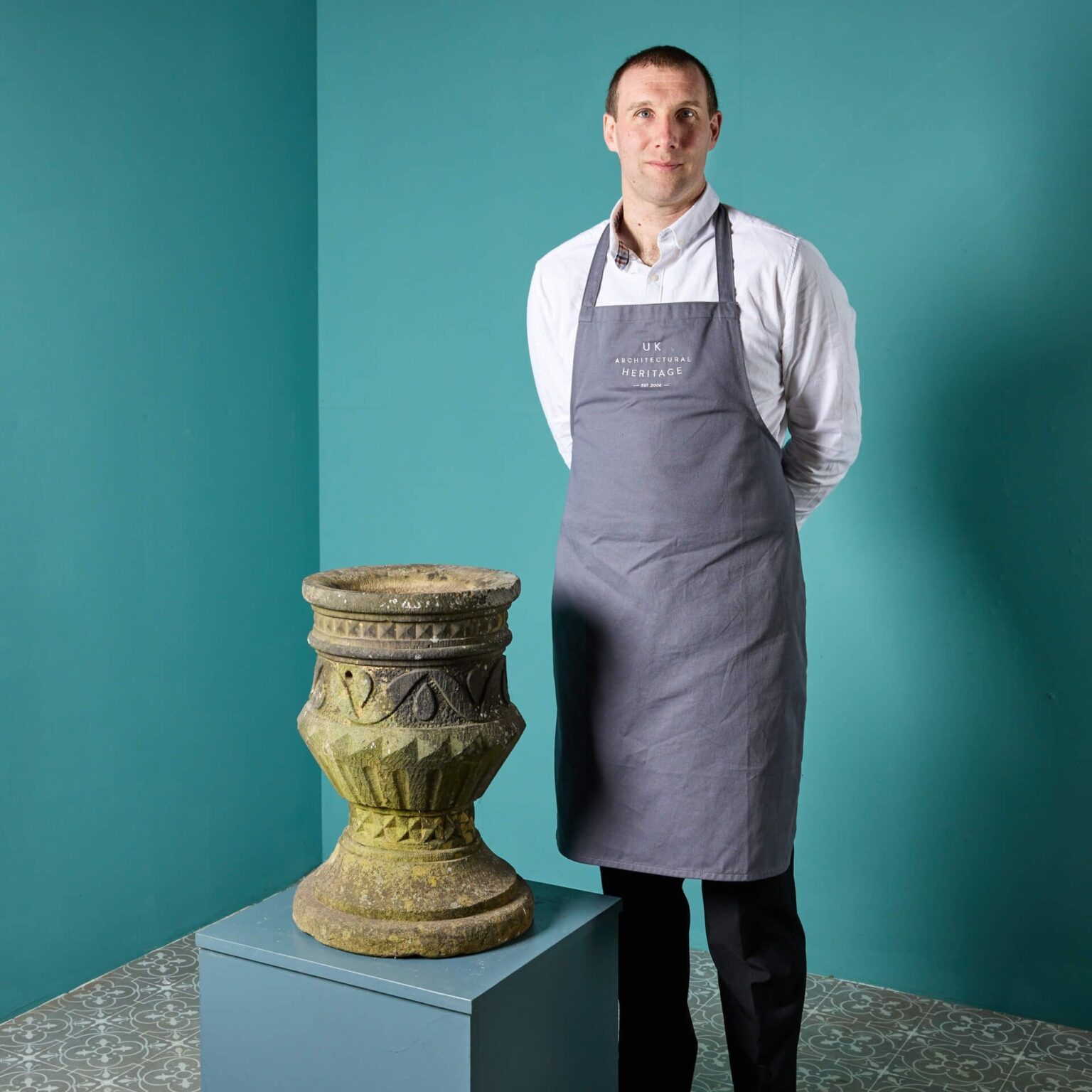 Antique Carved York Stone Bird Bath UK Architectural Heritage