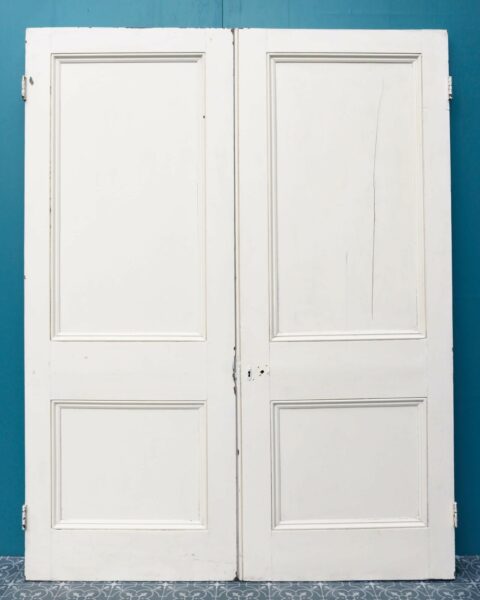 Set of Painted Victorian Reclaimed Double Doors