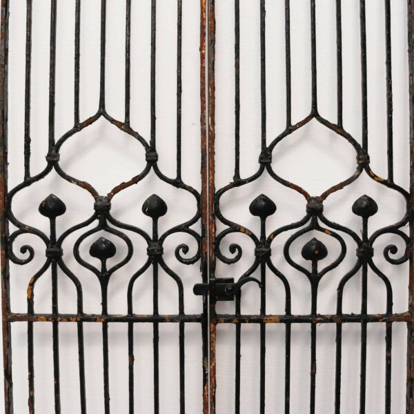 Set of Tall Art Nouveau Wrought Iron Gates