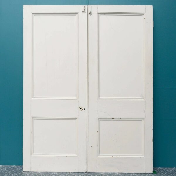 Set of Painted Victorian Reclaimed Double Doors