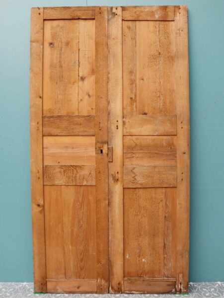 Set of Painted Pine French Cupboard Doors