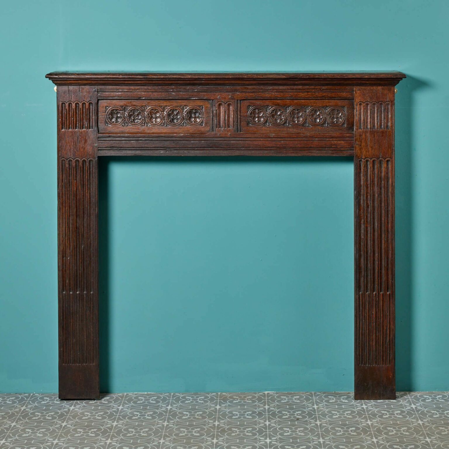 Jacobean Style English Oak Fireplace UK Architectural Heritage