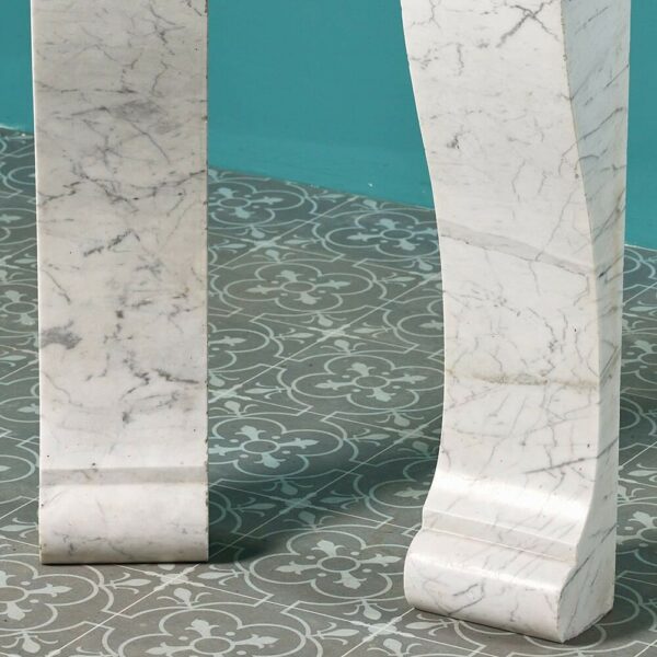 Two Antique Carrara Marble Corbels