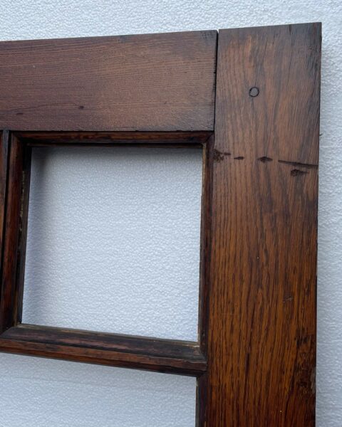 Reclaimed Edwardian Dark Oak Front Door for Glazing