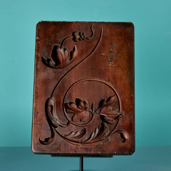 Two Antique Carved Wooden Moulds Ex. Tucker Collection