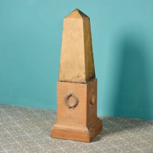 Antique Buff Terracotta Garden Obelisk