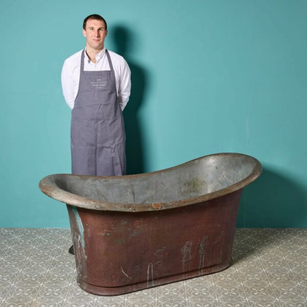 Victorian Double Ended Copper Roll Top Bath