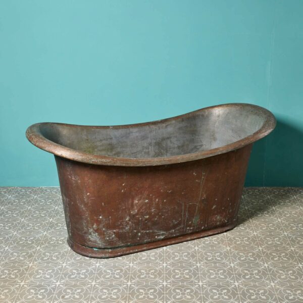 Victorian Double Ended Copper Roll Top Bath