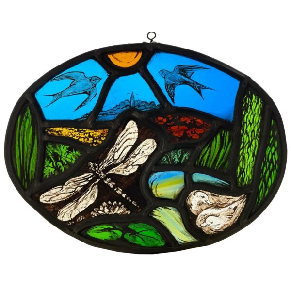 Four Seasons Stained Glass Window Hangings