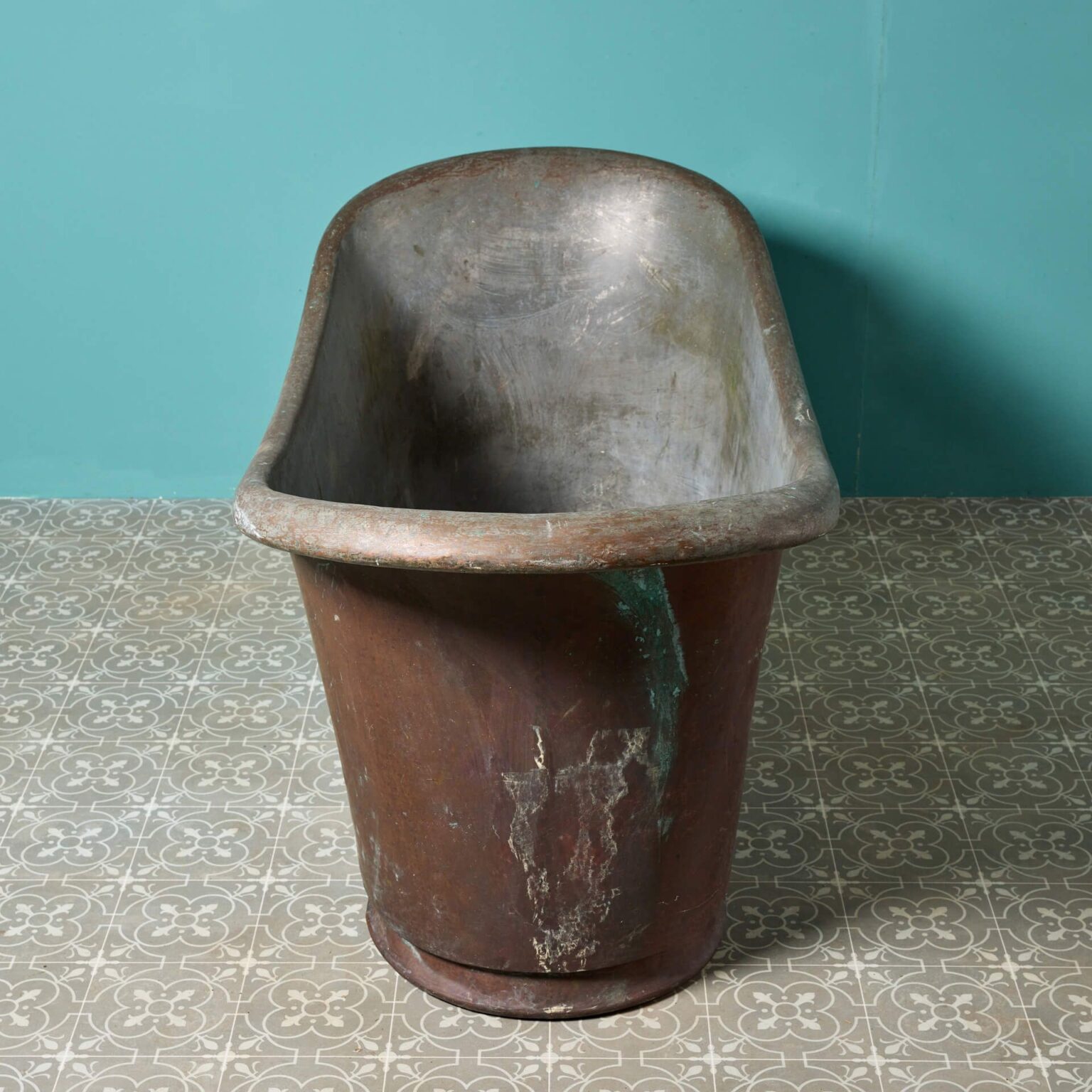 Victorian Double Ended Copper Roll Top Bath - UK Architectural Heritage