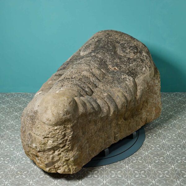 Huge Carved Stone Trilobite Sculpture
