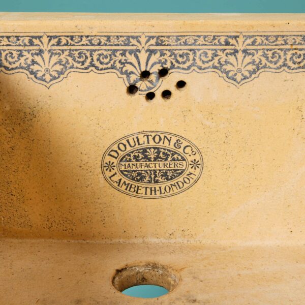 Rare Doulton Lambeth Salt Glazed Antique Butler Sink