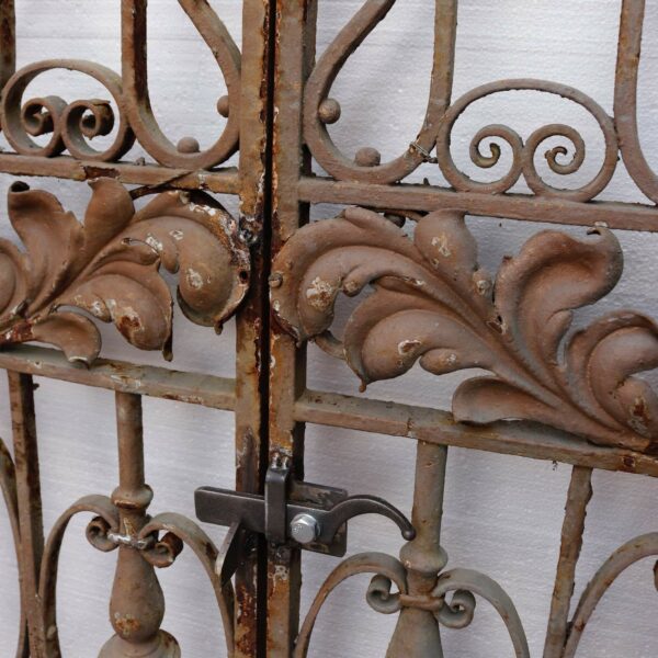 Set of Tall French Reclaimed Wrought Iron Side Gates