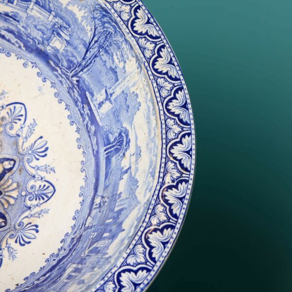 ‘The Panorama’ Victorian Blue & White Transfer Print Sink