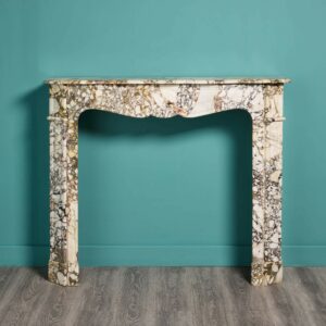 Antique Louis XV Style Breccia Marble Fireplace