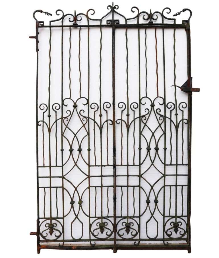 Antique Georgian Wrought Iron Pedestrian Gate