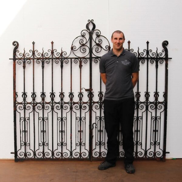 Pair of Victorian Wrought Iron Driveway Gates