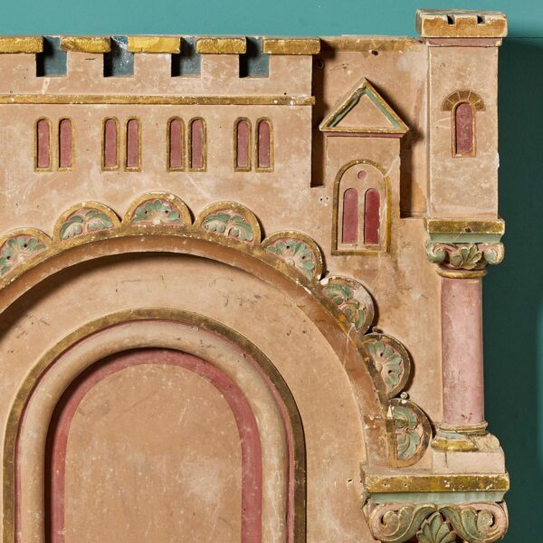 Painted French Caen Stone Architectural Model