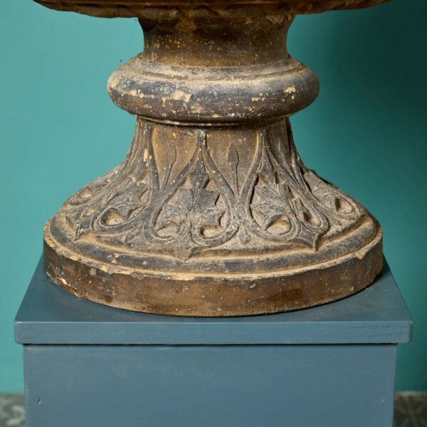 Large Buff Terracotta Antique Centrepiece Urn