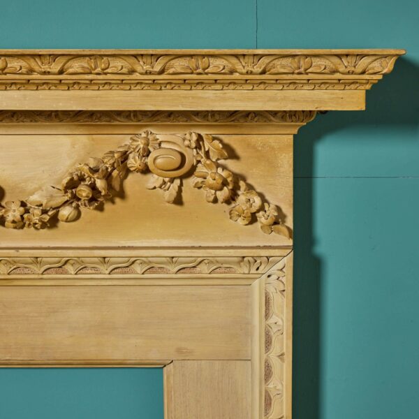 Reclaimed Neoclassical Style Fireplace with Dolphin Frieze