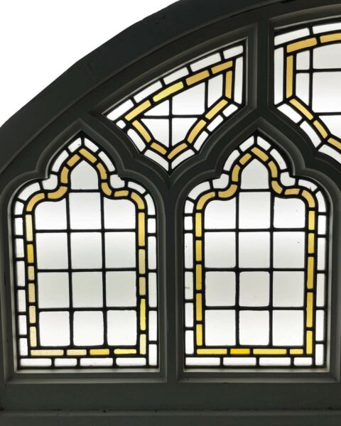 Arched Ecclesiastical Style Stained Glass Window