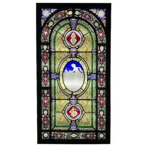Large Victorian Stained Glass Window by Adam & Small