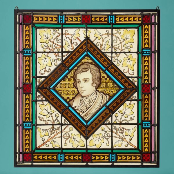 Robert Burns Antique Stained Glass Window