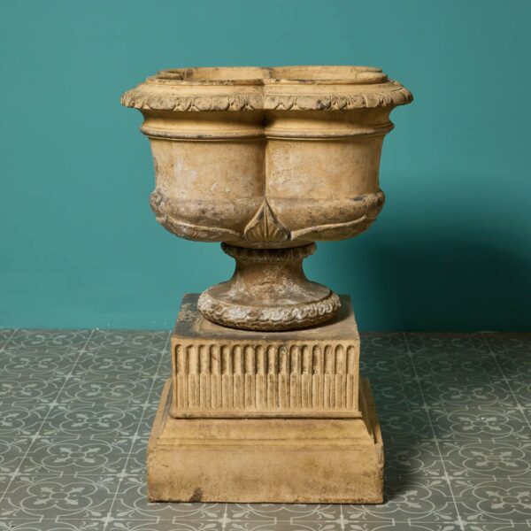 Rare J M Blashfield Antique Buff Terracotta Urn