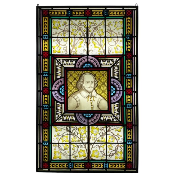 Shakespeare Antique Stained Glass Window