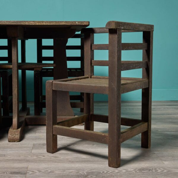 Early 20th Century Compact Garden Table and Chairs