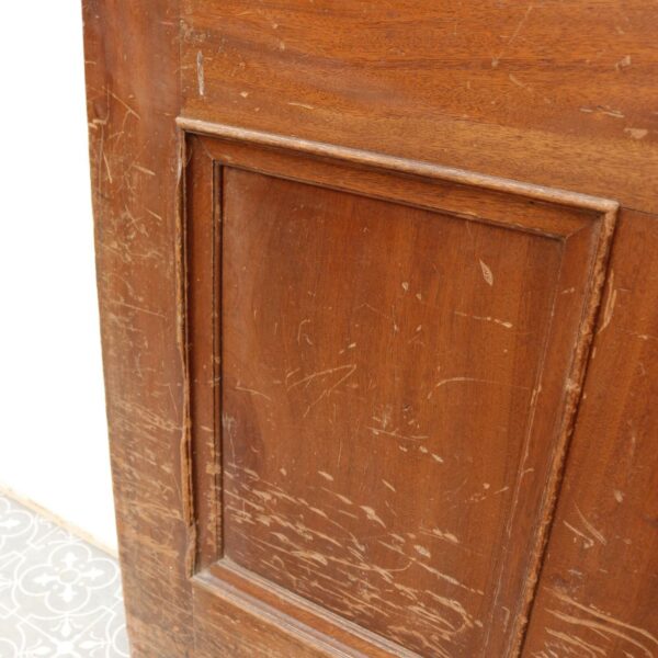 Antique Glazed Arched Interior Mahogany Door