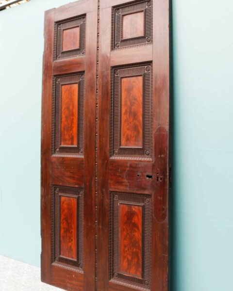 Large Antique Georgian Mahogany Door
