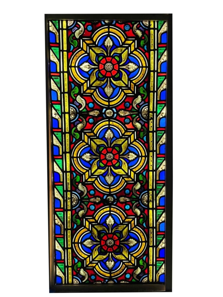 Large Victorian 19th Century Stained Glass Window UK Architectural