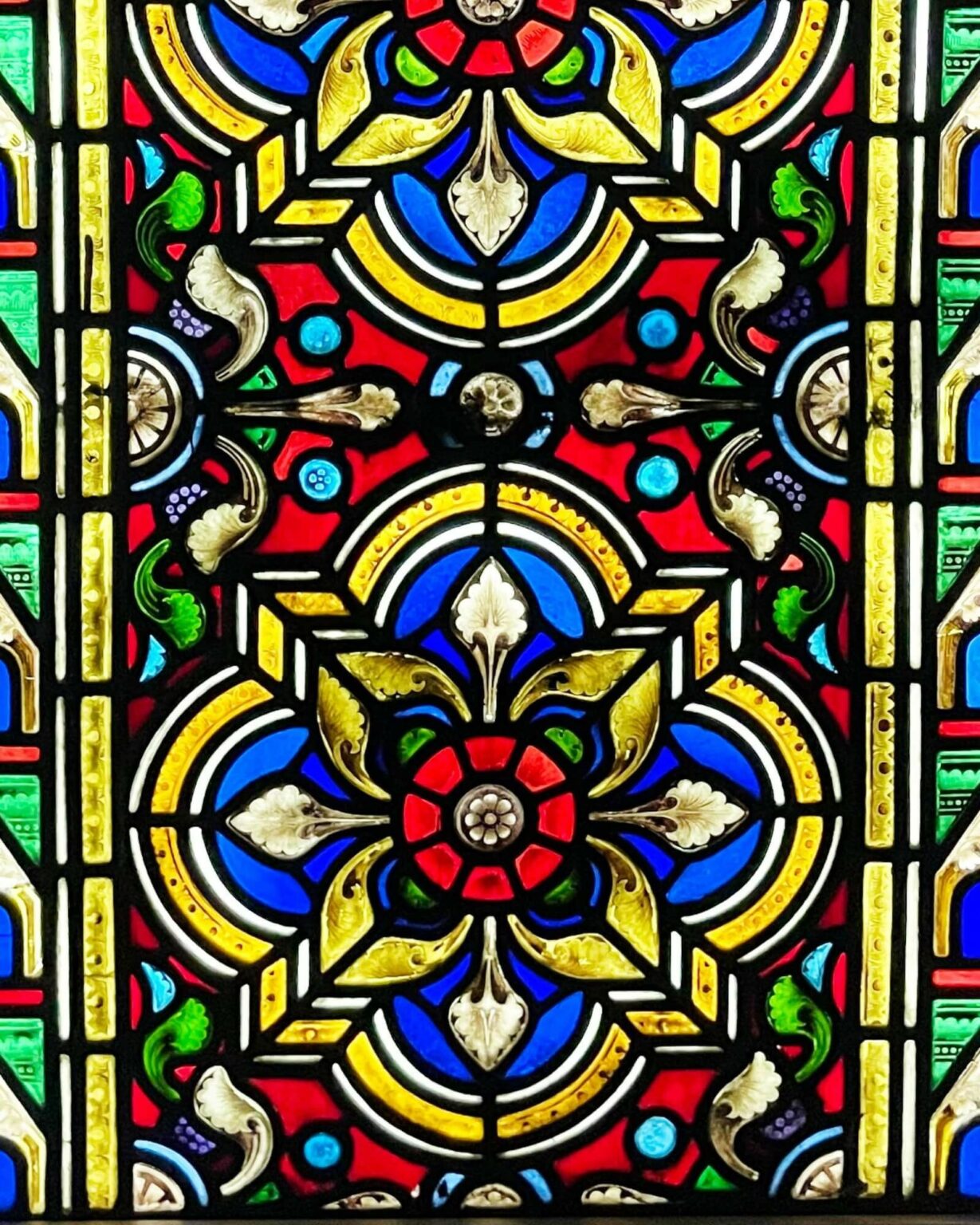 Large Victorian 19th Century Stained Glass Window - UK Architectural ...