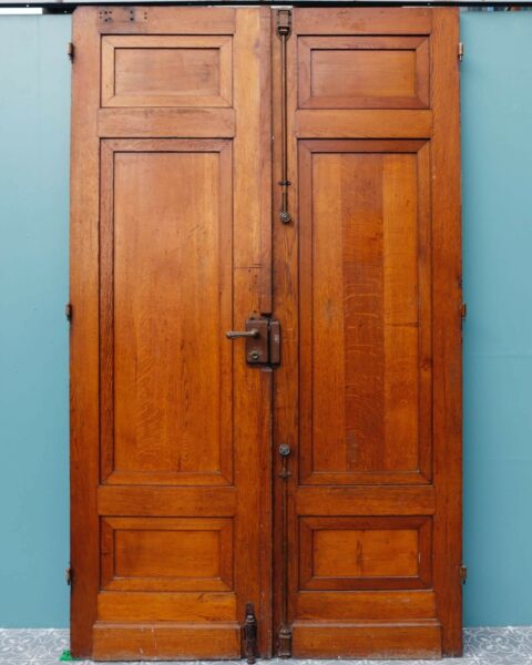 Set of Tall Louis Style French Oak Double Doors