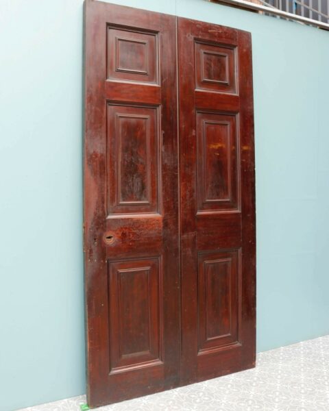 Large Antique Georgian Mahogany Door