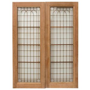Set of Reclaimed Copperlight Art Deco Double Doors (7)