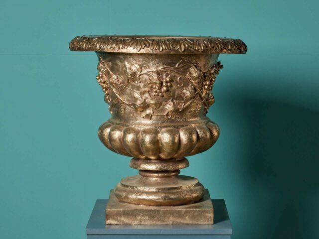 Reclaimed Victorian Style Cast Bronze Planter