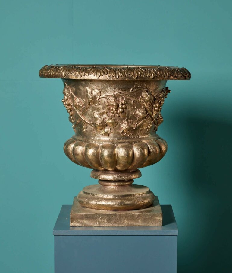 Reclaimed Victorian Style Cast Bronze Planter