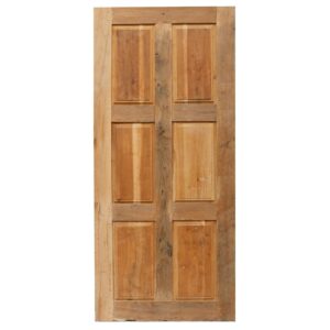 English Six Panel Reclaimed Oak Door