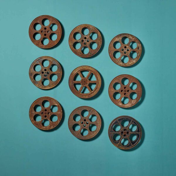 Collection of Vintage Cinema Projection Reels or Spools