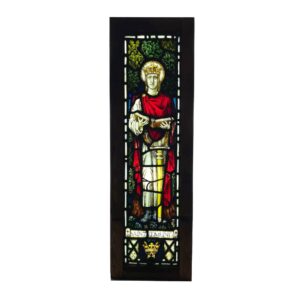 Antique Stained Glass Window of Saint Edmund