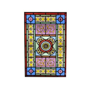 Vibrant Antique Victorian Stained Glass Window