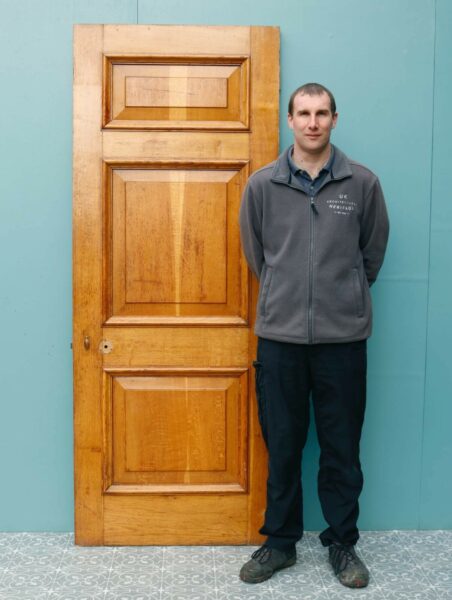 Reclaimed 1920s Oak Door with Frame & Architrave