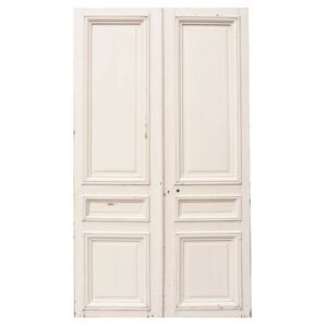 Tall Set of Painted Louis XVI Style Room Dividing Doors