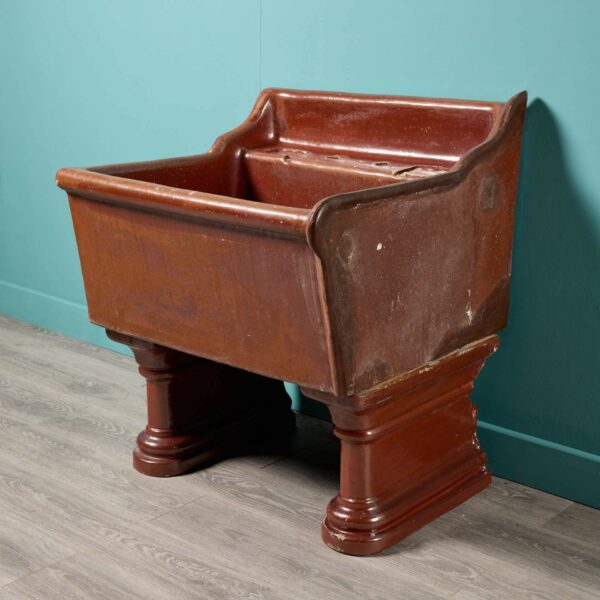 Large Antique Salt Glazed Laundry Sink