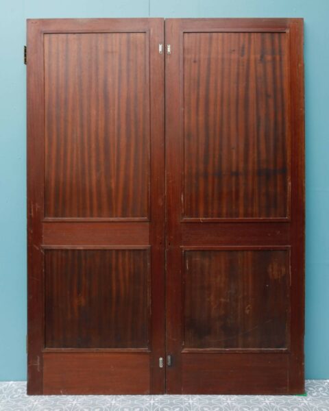Set of Veneered English Victorian Double Doors