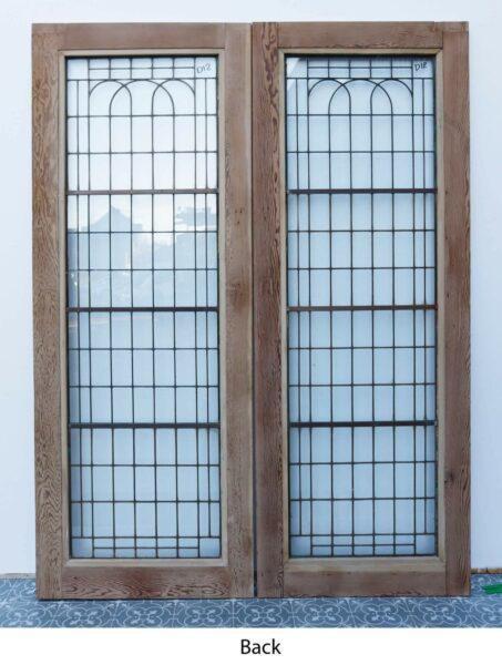 Set of Reclaimed Copperlight Art Deco Double Doors (12)