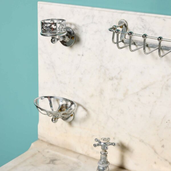 Antique Shanks Carrara Marble Sink
